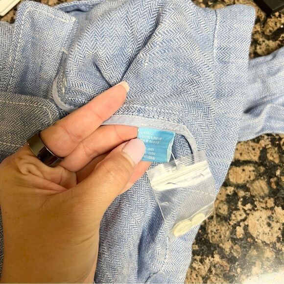 J. McLaughlin Button Up Long Sleeve Jacket Blazer 100% Linen Womens Size 0 - Picture 6 of 6